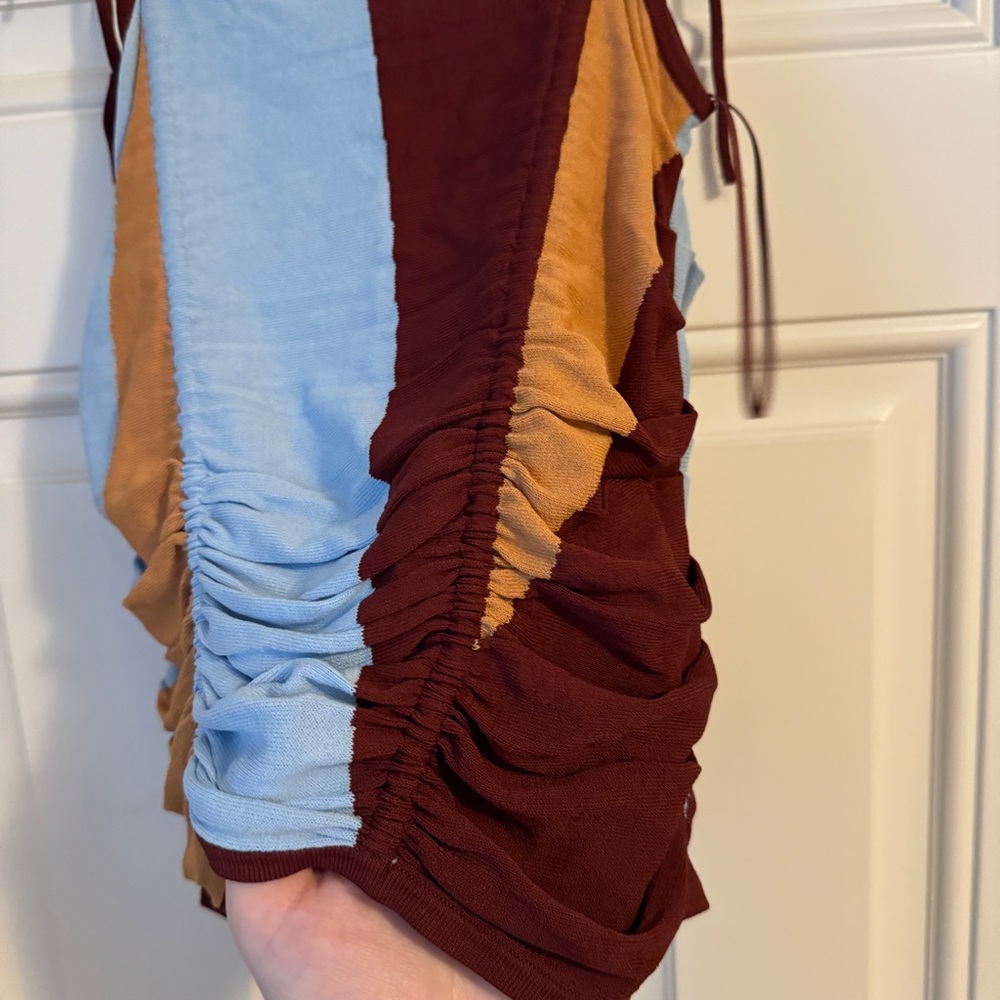 Zara Multicolor Ruched Top - Picture 8 of 8